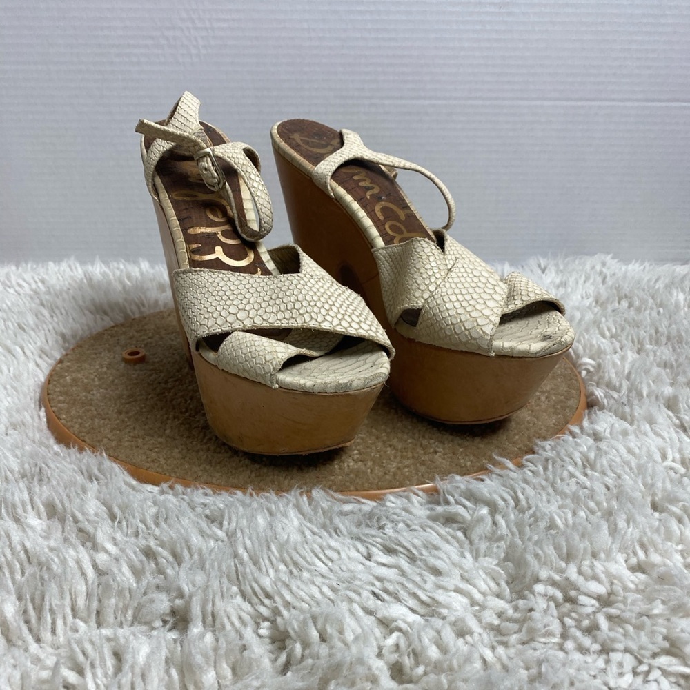 White Boho Chic Platform Sandals